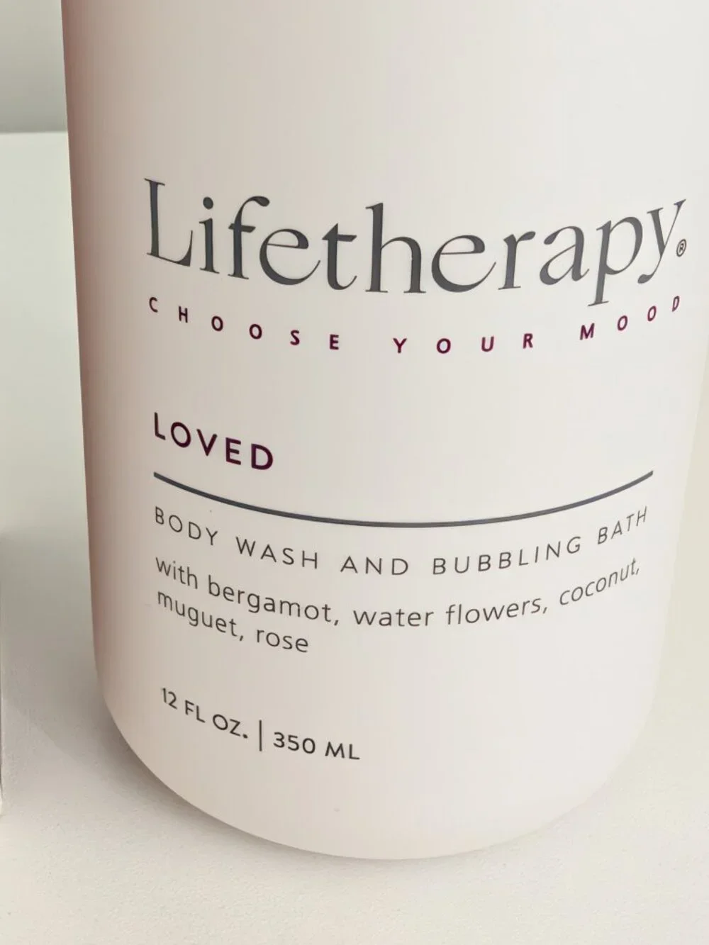 Life therapy Body Wash And Bubbling Bath LOVED New with Box 12oz/350ml